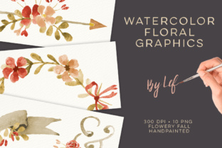 Floral Watercolor Fall Graphics & Illustrations