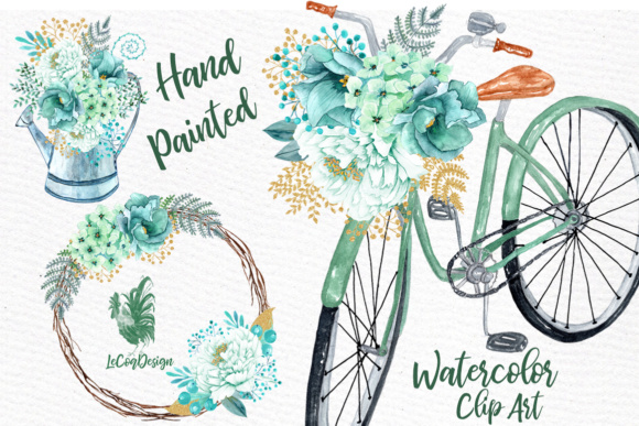 Mint Watercolor Flowers: A Designer's Review