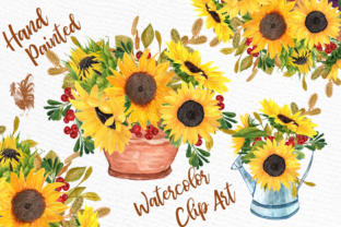 Sunflower Clipart for Wedding Illustrations