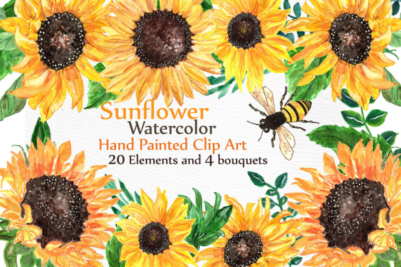 Sunflower Watercolor Clip Art Embroidery Review