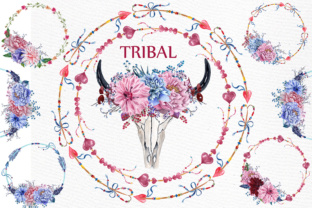 Watercolor Boho Clipart & Illustrations