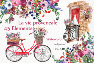 Watercolor Bouquets Clipart & Illustrations