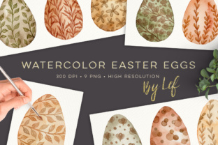 Watercolor Easter Eggs: Fresh Illustrations