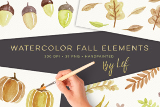Watercolor Fall Elements Graphics Clip Art 39 Review