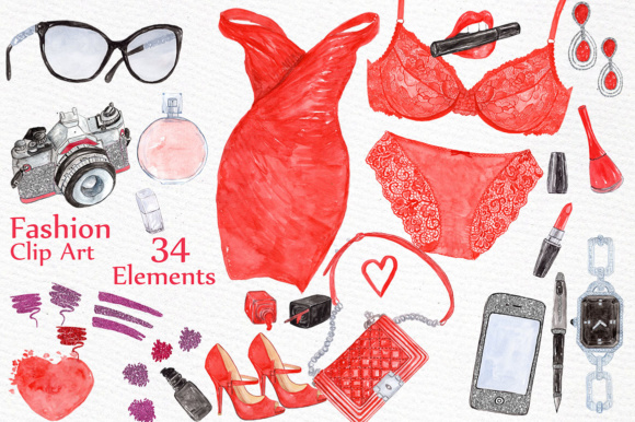 Watercolor Fashion Clipart & Illustrations Review