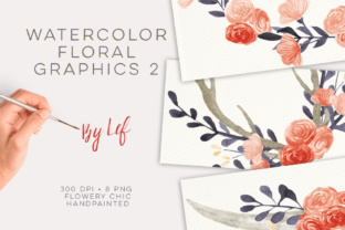 Watercolor Flower Wreaths Graphics & Illustrations