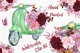 Watercolor Flowers Clipart for Wedding Illustrations