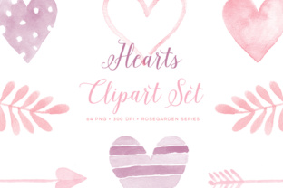 Watercolor Hearts Graphics & Illustrations Review