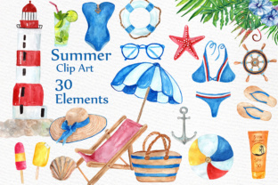 Watercolor Nautical Summer Clipart Review