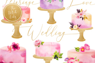Watercolor Wedding Cake Clipart Review