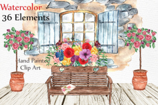 Watercolor Wedding Clipart & Illustrations
